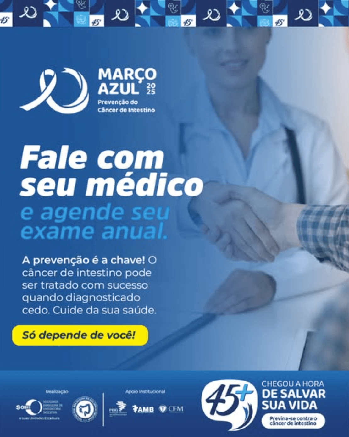 Março Azul: a importância de conhecer e prevenir o câncer colorretal 💙